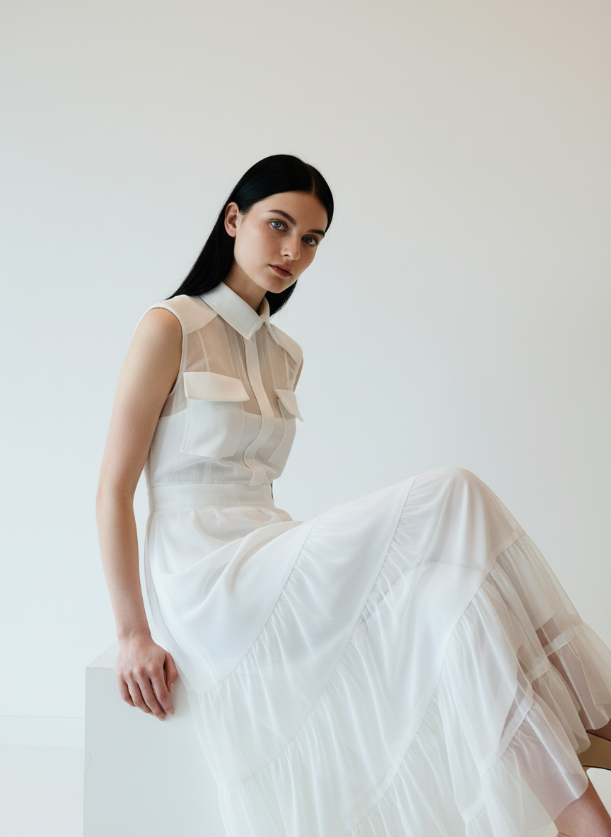 202501013 | The Ethereal Column Dress - Image 7